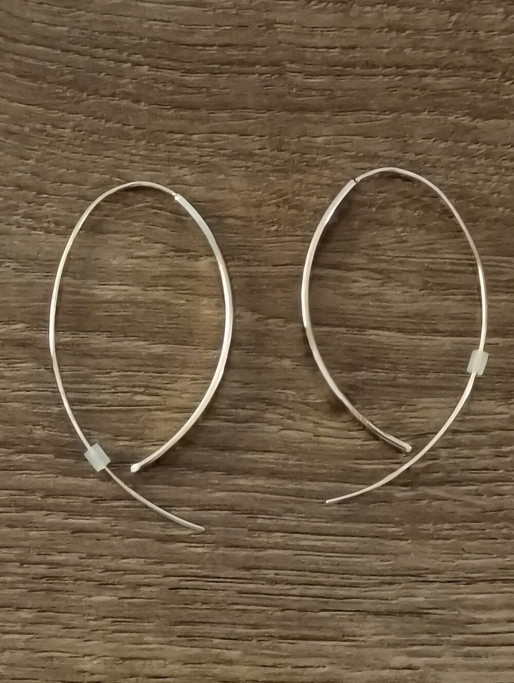 Gold Threader Earrings Dangle Drop Oval Hoops Fashion Statement Jewelry
